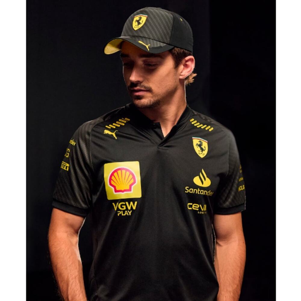Scuderia Ferrari Black Monza Baseball Cap One Size